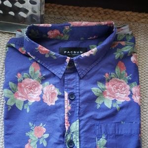 Men's short sleeve  botton down shirt
